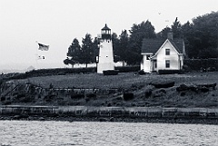 Warwick Harbor Light -BW